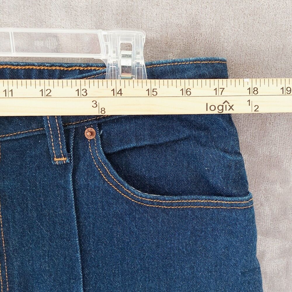 Abercrombie & Fitch The Vintage Flare High Rise Curve Love Women's 32 Dark Wash - Picture 8 of 11